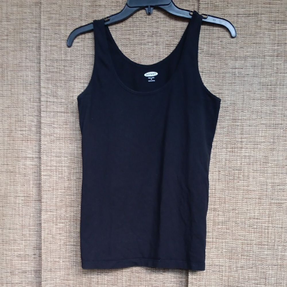 Old Navy Classic Black Cotton Tank Top